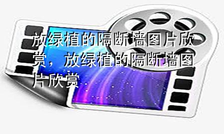 放绿植的隔断墙图片欣赏，放绿植的隔断墙图片欣赏