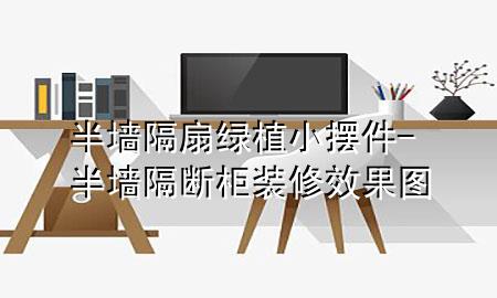 半墙隔扇绿植小摆件-半墙隔断柜装修效果图