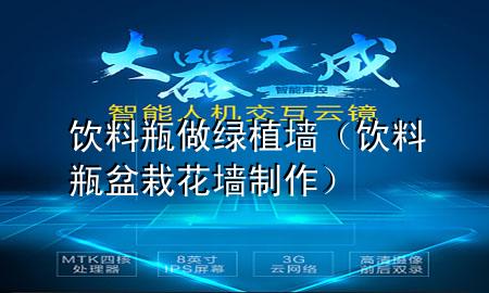 饮料瓶做绿植墙（饮料瓶盆栽花墙制作）