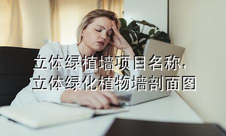 立体绿植墙项目名称，立体绿化植物墙剖面图