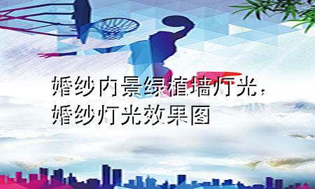 婚纱内景绿植墙灯光，婚纱灯光效果图