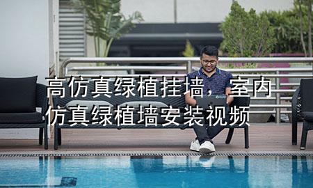 高仿真绿植挂墙，室内仿真绿植墙安装视频