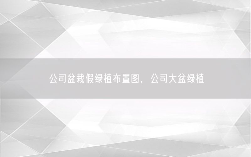 公司盆栽假绿植布置图，公司大盆绿植