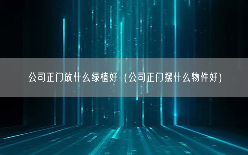 公司正门放什么绿植好（公司正门摆什么物件好）