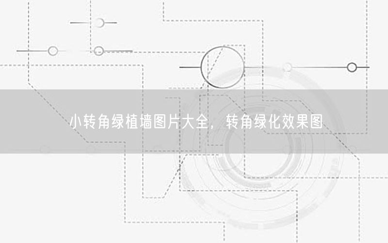 小转角绿植墙图片大全，转角绿化效果图